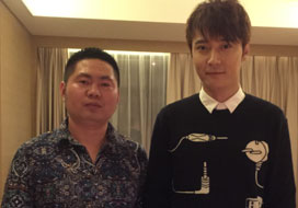 广州摩根与明星合影